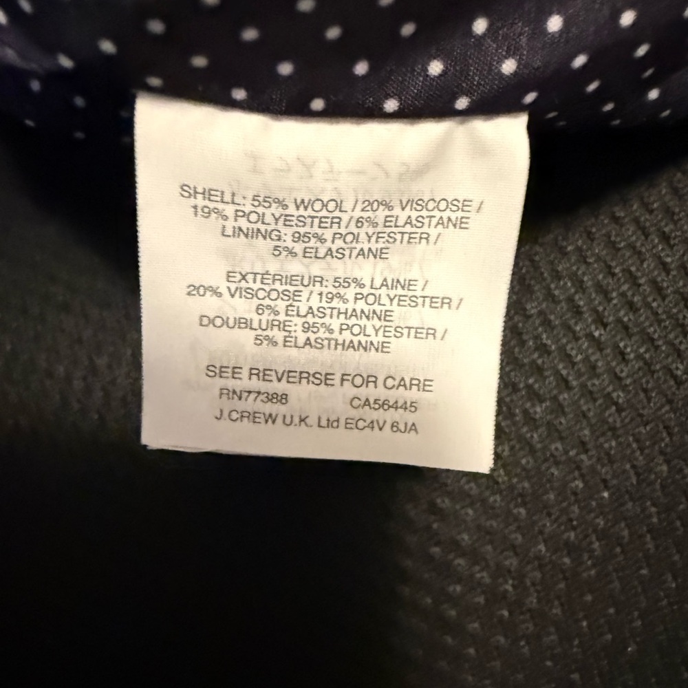 J. Crew Navy Shawl Collar Blazer - Picture 5 of 9